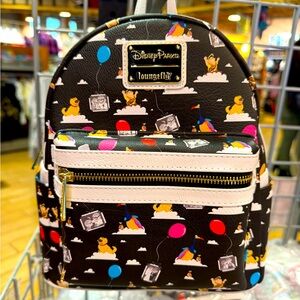 NEW Disney Parks Loungefly Mini Backpack Black Up Pixar Russell Carl Dug Balloon